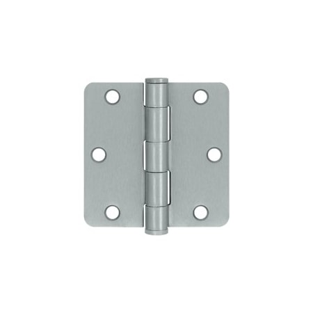 Deltana S35R4HD26D HD 1/4 Radius Hinges Brushed Chrome, 10PK S35R4HD26D-XCP10